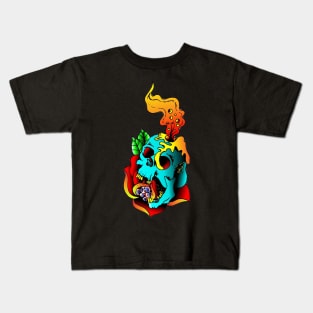 Candle skull Kids T-Shirt